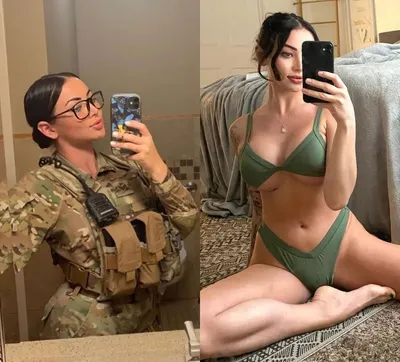 Девушка солдата в военной форме Стоковое Фото - изображение насчитывающей  вооружения, обеспеченность: 66283728