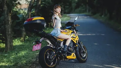Девушки и мотоциклы на рабочий стол (78 фото) - красивые картинки и HD фото