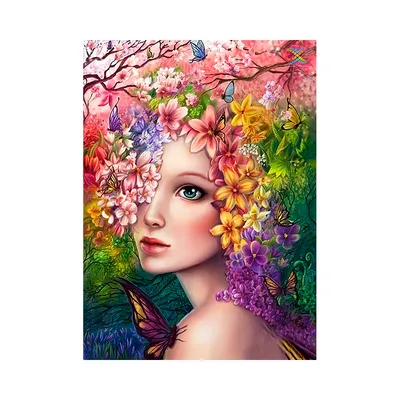 Картина по номерам Девушка-весна, Babylon, VP749 - описание, отзывы,  продажа | CultMall