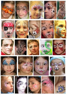 Как сделать детский аквагрим? Где найти пошаговые схемы? | Уроки по  раскраске лица, Хэллоуин макияж для лица, Детский макияж