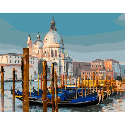 Колибри Арт Картина по номерам на холсте на подрамнике 40х50 Венеция