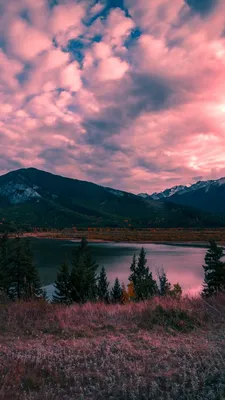 640x1136 Горы, озеро, закат обои iPhone 5S, 5C, 5 | Пейзажи, Живописные  пейзажи, Фотография природы