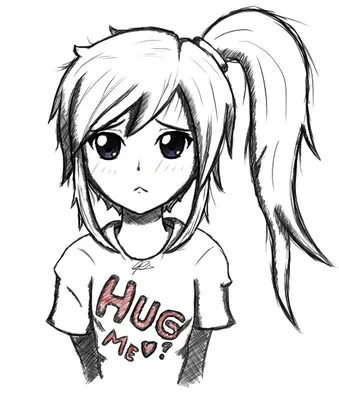 Рисунок карандашом легкий но красивый девушка аниме (50 фото) » рисунки для  срисовки на Газ-квас.ком