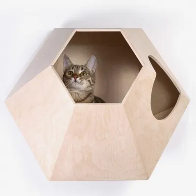 Домик для кошек Балуй-01 джут - купить в Москве в интернет-магазине  VseKogtetochki.ru