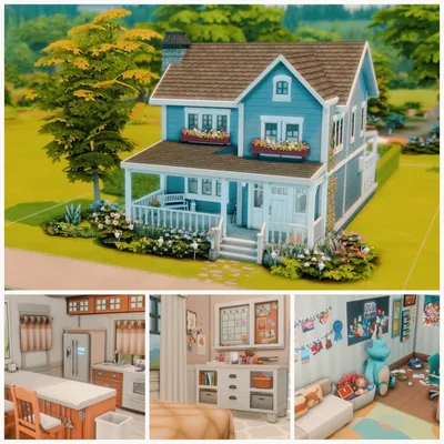 The Sims 4 — Небольшой одноэтажный дом / Дома / Моды и скины