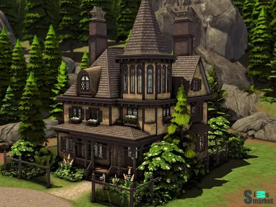 Жилой дом-ранчо от JessicapieYT для Sims 4