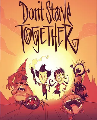 Картина на холсте с надписью Don't Starve Together (без рамки) | AliExpress