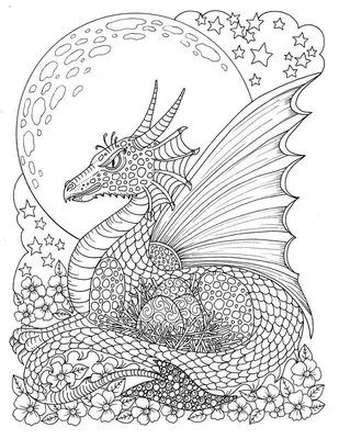 Раскраски Драконы - 100 Раскрасок для печати | WONDER DAY — Раскраски для  детей и взрослы… | Dragon coloring page, Mandala coloring pages, Free adult  coloring pages