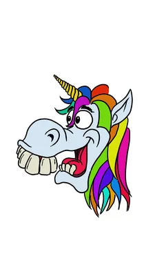 Beautiful unicorn cartoon funny happy Royalty Free Vector