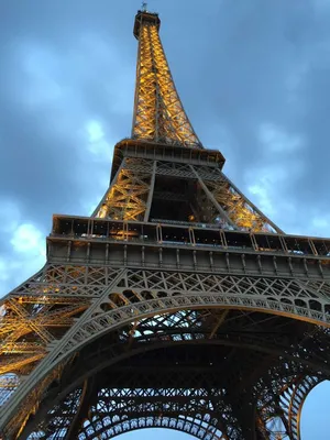 Обои на телефон эйфелева башня, париж, золотой вечер, франция, фонтан -  скачать бесплатно в высоком качестве из категории \"Города\"