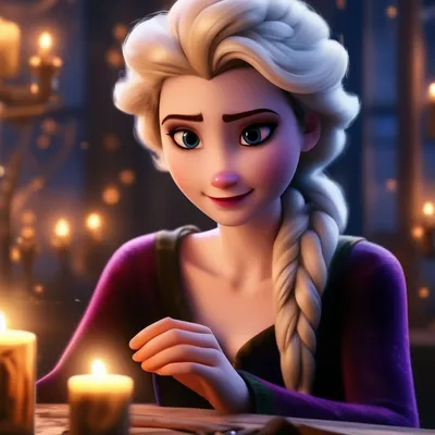 Купить постер (плакат) Frozen: Elsa на стену для интерьера