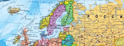 Карта Северной Европы