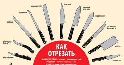 Виды ножей, классификация и их назначение