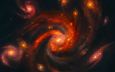 Фотографии далеких галактик на снимках NASA