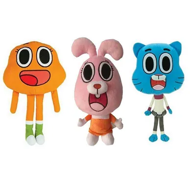 Купить 25 см мультфильм Удивительный мир Гамбола плюшевые куклы милые аниме  мягкие плюшевые игрушки для детей подарки | Joom