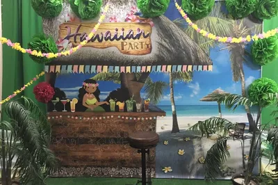 Аренда Гавайской фотозоны на вечеринку или день рождения в стиле тропиков
