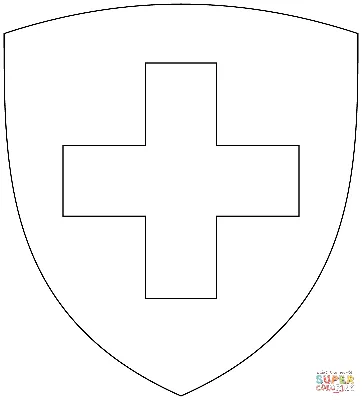 Герб Швейцарии иллюстрация вектора. иллюстрации насчитывающей икона -  237458163