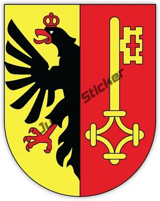Герб Швейцарии Женева хребта швейцарского кантона Иллюстрация вектора -  иллюстрации насчитывающей знаки, земля: 212492076