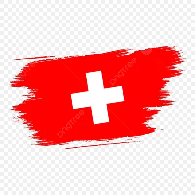 Термонаклейка Флаг Швейцарии, термоперенос на ткань - купить аппликацию,  принт, термотрансфер, термоперенос на футболку и на оде