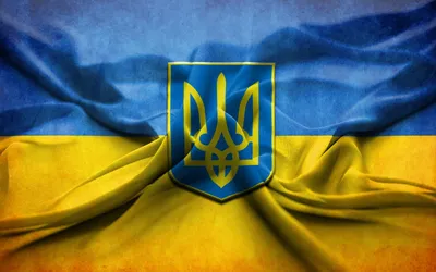 Купить Национальный Герб Украины (в цветах Флага) 230х310 мм артикул 9831  недорого в Украине с доставкой