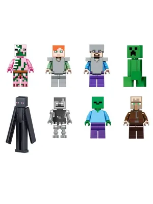 Набор фигурок героев Майнкрафт совместимых с Лего Minecraft 63992002 купить  в интернет-магазине Wildberries