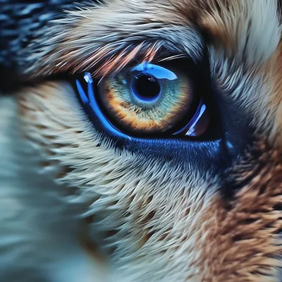Глаз волка , красиво, реалистично, …» — создано в Шедевруме