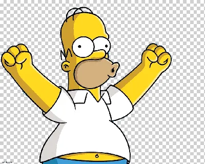 Hobby Paint Гомер Симпсон Simpsons Картина по номерам на холсте 40х50