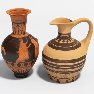 Древние вазы срисовка (38 шт)