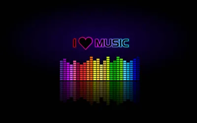 Download Beautiful Music I Love Music Wallpaper | Wallpapers.com