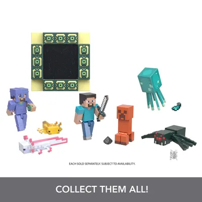 Minecraft 3.25-inch Action Figure 2-Packs with 2 Figures and 2 Accessories,  Collectible Toys - Walmart.com