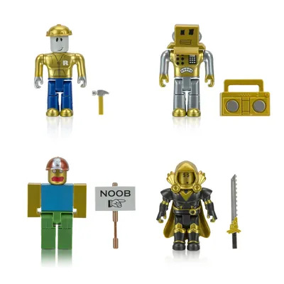 Игрушки роблокс Roblox Золотая коллекция Jazwares Four Figure Pack Roblox  Icons (ID#1629045386), цена: 1439 ₴, купить на Prom.ua