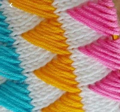 Интересные приемы многоцветного вязания крючком | Вязание в радость | Дзен