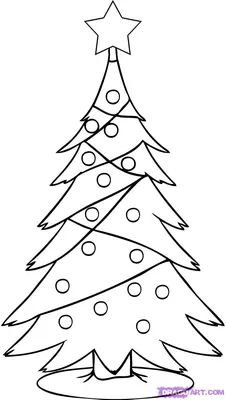 Как нарисовать новогоднюю елку поэтапно 19 уроков