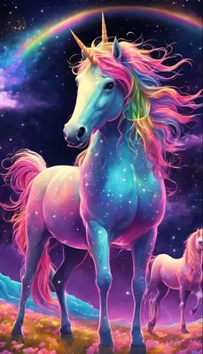 Beautiful white and pink vibrant colors unicorn wallpaper with lots of cute  hearts clouds rainbows unicorns on Craiyon