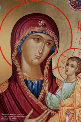 Иверская икона Пресвятой Богородицы Купить икону из янтаря от производителя  ТМ Янтарь Полесья