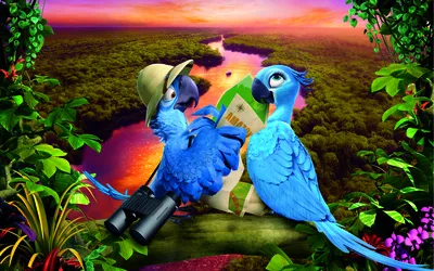 Игрушки плюшевые в виде попугая из мультфильма «Rio 2», 30 см | AliExpress
