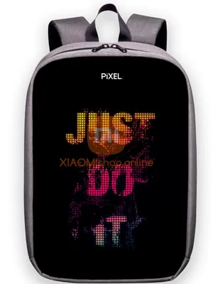 Рюкзак Xiaomi Mi LED-дисплеем PIXEL MAX Silver - заказать в  интернет-магазине XIAOMI Башкортостан