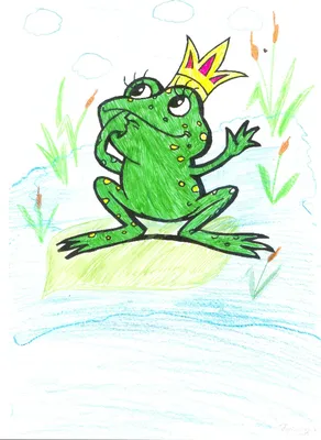 Царевна лягушка рисунок красками - 68 фото