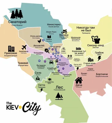 Опубликована карта стереотипов Киева