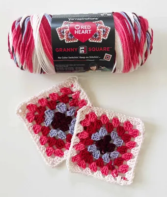 Red Heart All In One Granny Square Yarn (250g/8.8oz) | Yarnspirations