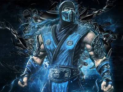 Купить постер (плакат) Mortal Kombat: Sub Zero на стену (артикул 100973)