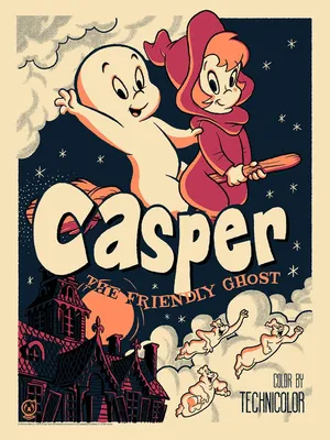 Casper The Friendly Ghost - Vintage Variant | Mad Duck Posters
