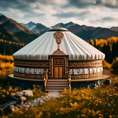 Казахская юрта. «Декоративно - прикладное искусство казахов» - YouTube