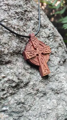 Рунический кельтский крест, серебряная подвеска купить на SilverDiscount.ru