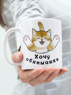 Кружка Котики вперед \"Котик хочу обнимашки\", 330 мл - купить по доступным  ценам в интернет-магазине OZON (1072538623)