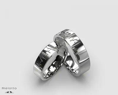 Парные обручальные кольца \"Ромбы\", арт. 8450 - «Арт-Нева»