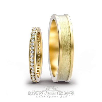 Обручальные кольца 4 мм с фактурой Brilliance и драгоценным камнем — купить  в магазине BOHOANN 💍 Современное ювелирное искусство