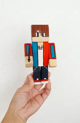 Деревянная игрушка - конструктор в стиле Майнкрафт (Компот) - купить с  доставкой по выгодным ценам в интернет-магазине OZON (1171892248)