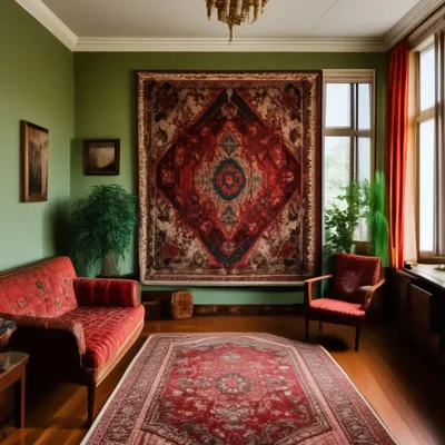 Ковер комнатный с ворсом 200х300 на пол в гостиную - купить в Москве, цены  на Мегамаркет
