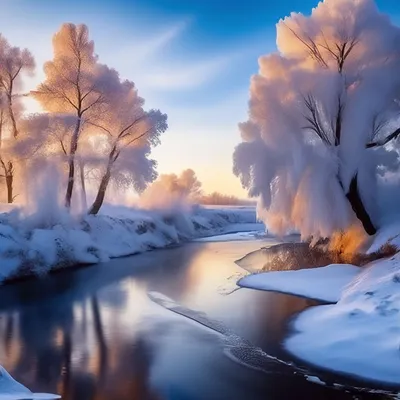 Красивая природа зима